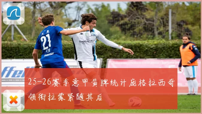 25-26赛季意甲黄牌统计庞格拉西奇领衔拉蒙紧随其后
